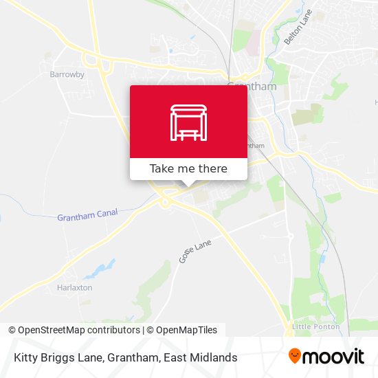 Kitty Briggs Lane, Grantham map