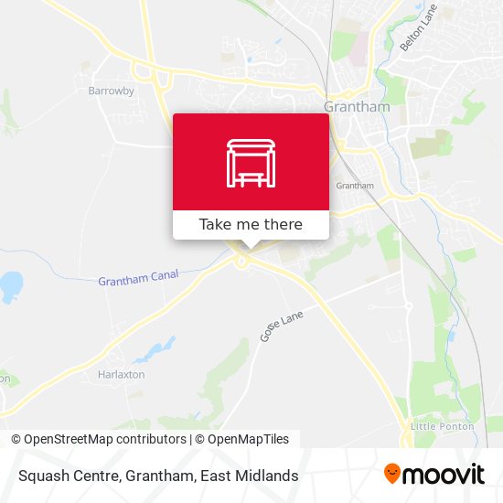 Squash Centre, Grantham map