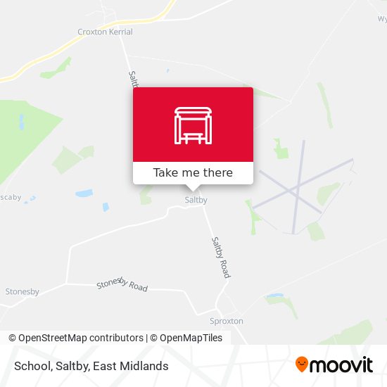 School, Saltby map