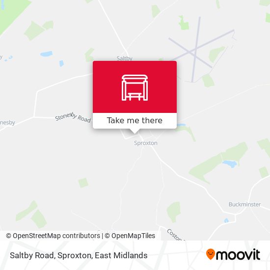 Saltby Road, Sproxton map