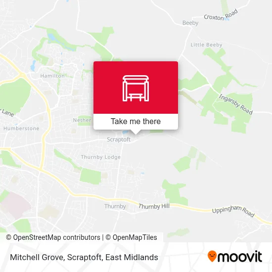 Mitchell Grove, Scraptoft map