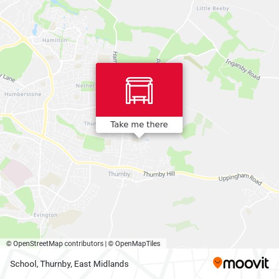 School, Thurnby map