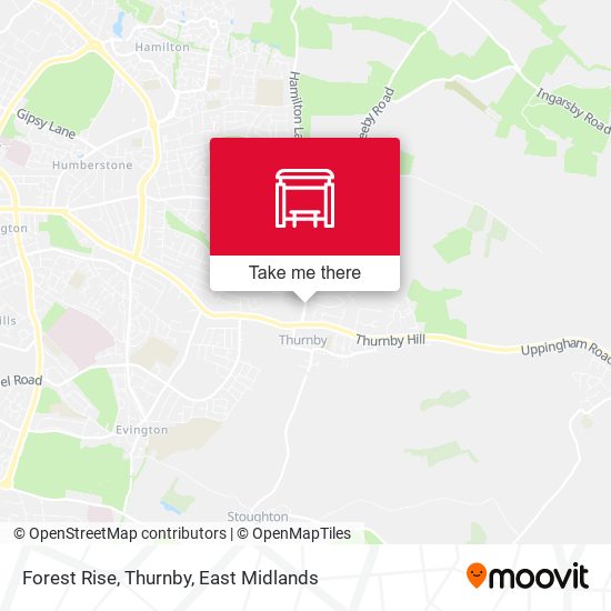 Forest Rise, Thurnby map