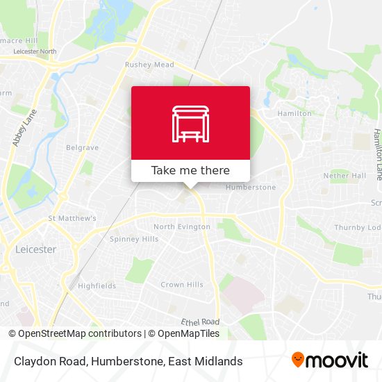 Claydon Road, Humberstone map