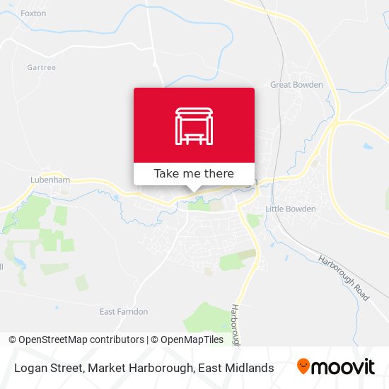 Logan Street, Market Harborough map