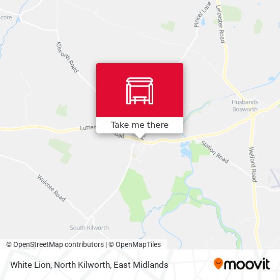 White Lion, North Kilworth map