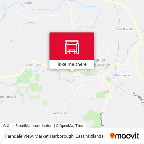 Farndale View, Market Harborough map