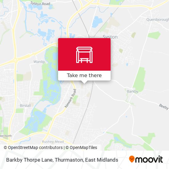 Barkby Thorpe Lane, Thurmaston map