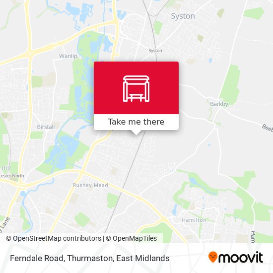 Ferndale Road, Thurmaston map