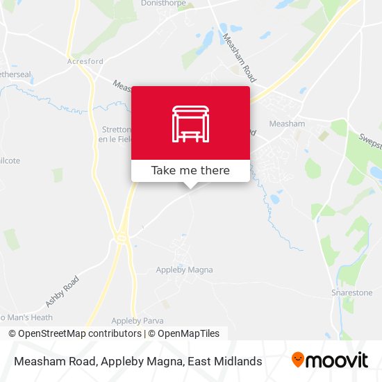 Measham Road, Appleby Magna map
