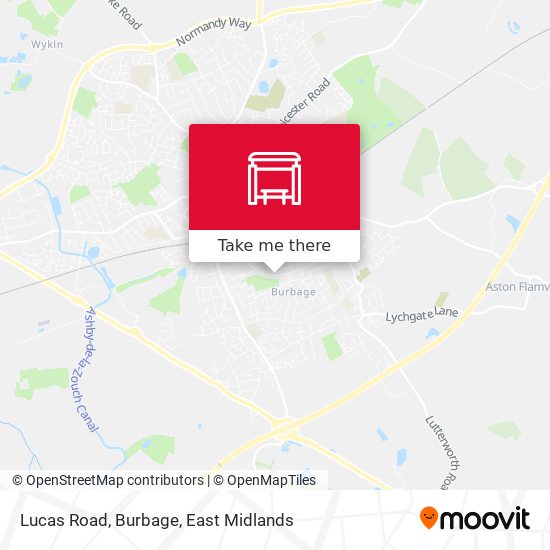 Lucas Road, Burbage map