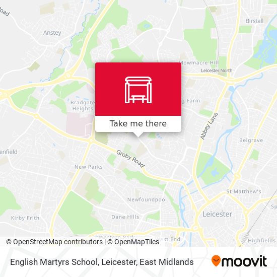 English Martyrs School, Leicester map