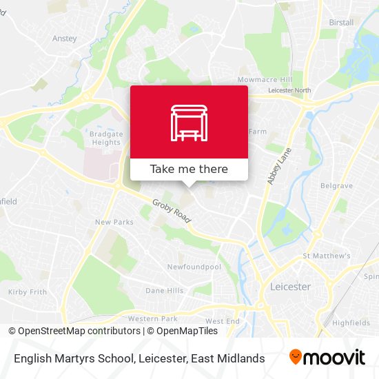 English Martyrs School, Leicester map