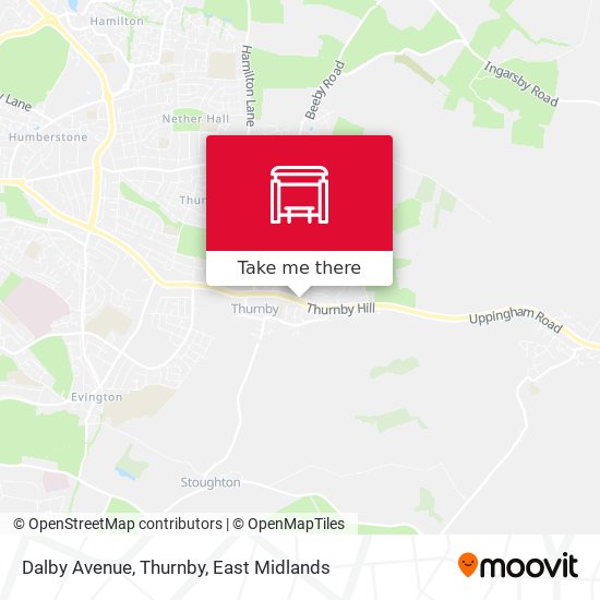 Dalby Avenue, Thurnby map