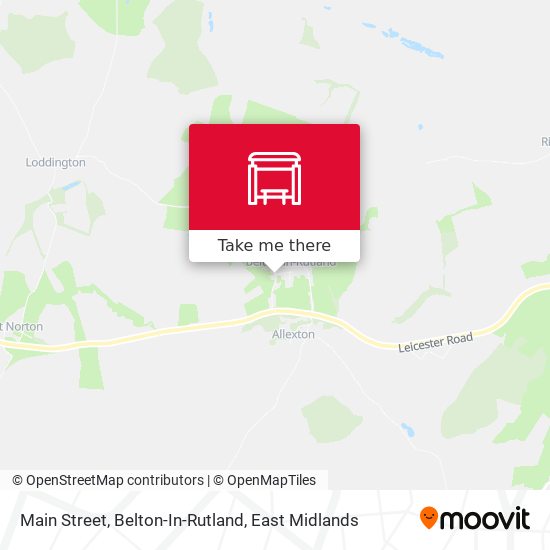Main Street, Belton-In-Rutland map