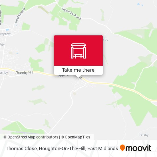 Thomas Close, Houghton-On-The-Hill map