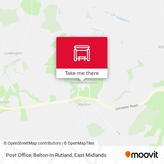 Post Office, Belton-In-Rutland map