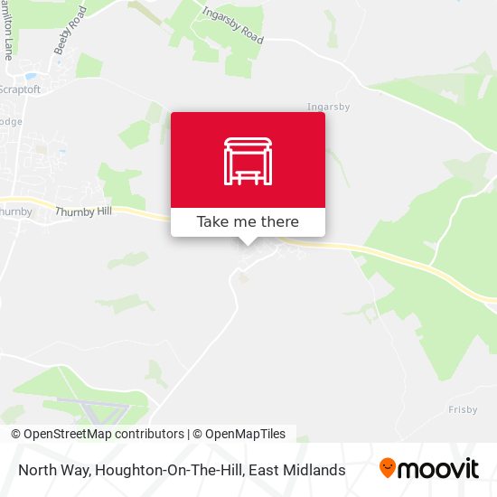 North Way, Houghton-On-The-Hill map