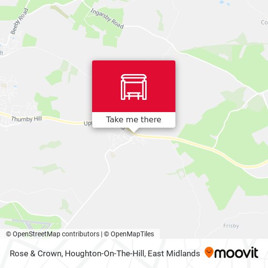 Rose & Crown, Houghton-On-The-Hill map