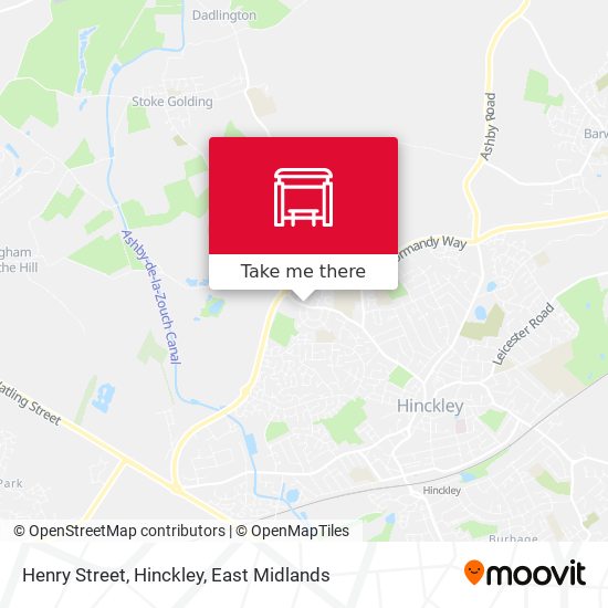 Henry Street, Hinckley map