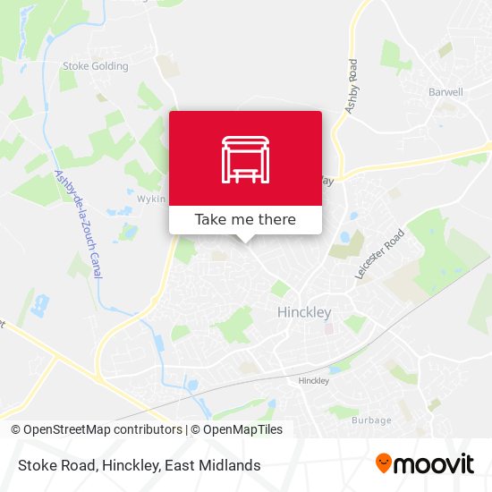 Stoke Road, Hinckley map