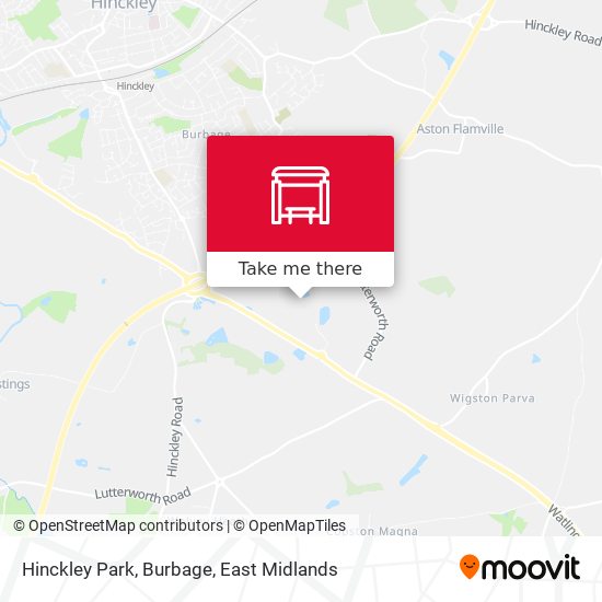 Hinckley Park, Burbage map