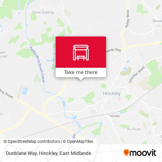 Dunblane Way, Hinckley map