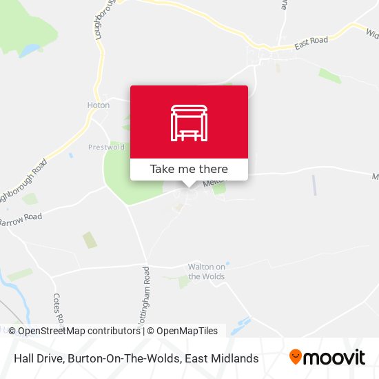 Hall Drive, Burton-On-The-Wolds map