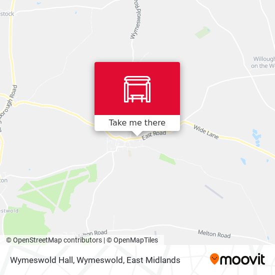 Wymeswold Hall, Wymeswold map
