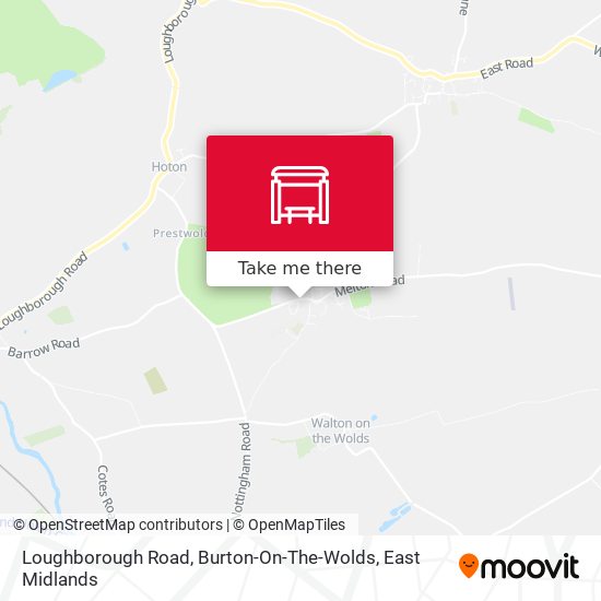 Loughborough Road, Burton-On-The-Wolds map