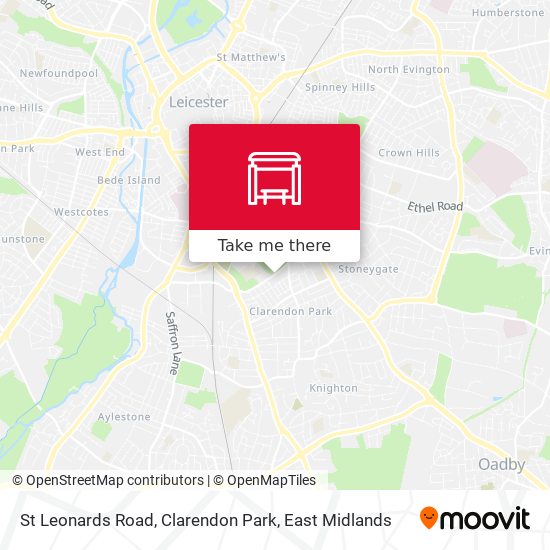 St Leonards Road, Clarendon Park map