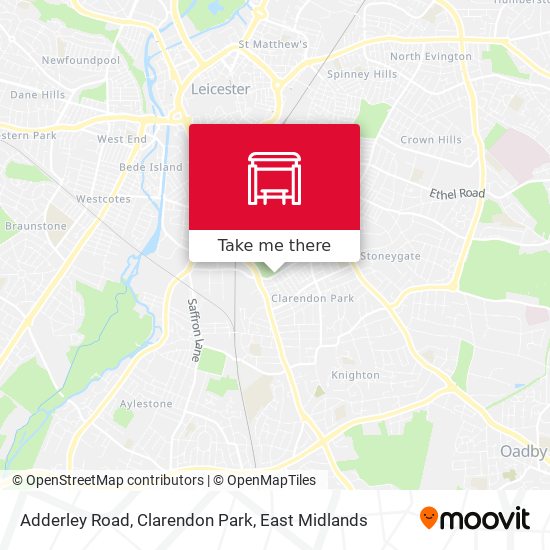 Adderley Road, Clarendon Park map