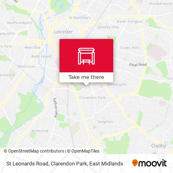 St Leonards Road, Clarendon Park map