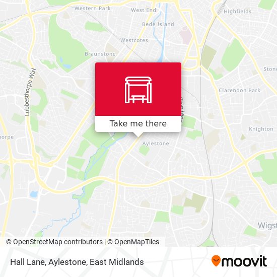 Hall Lane, Aylestone map