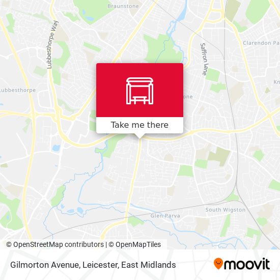 Gilmorton Avenue, Leicester map