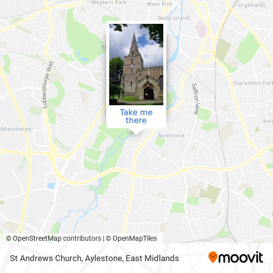 St Andrews Church, Aylestone map