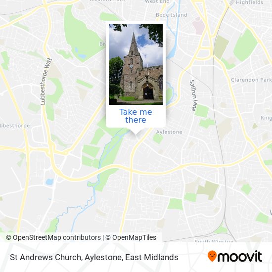 St Andrews Church, Aylestone map