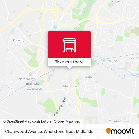 Charnwood Avenue, Whetstone map