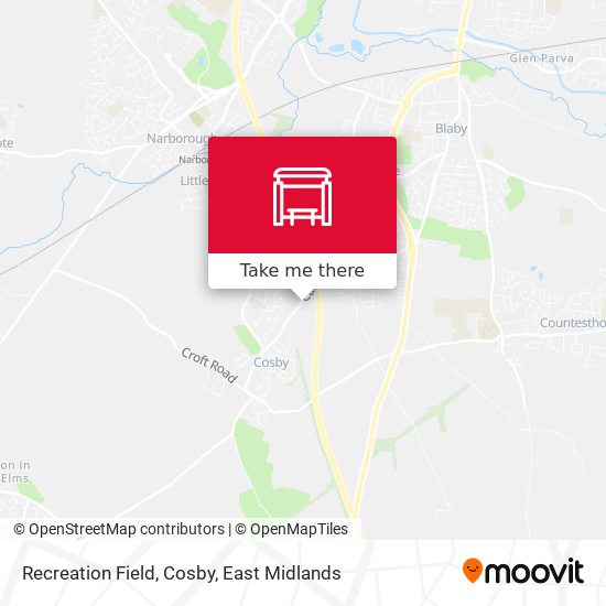Recreation Field, Cosby map