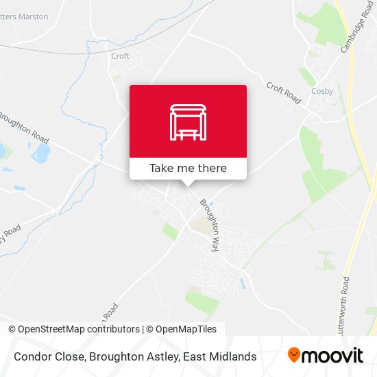 Condor Close, Broughton Astley map