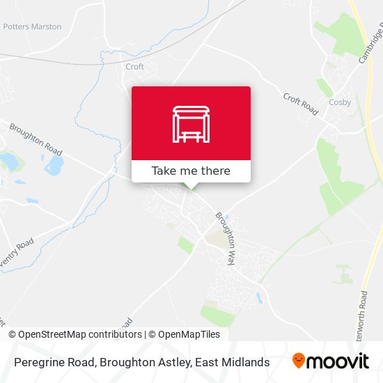 Peregrine Road, Broughton Astley map