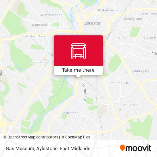 Gas Museum, Aylestone map