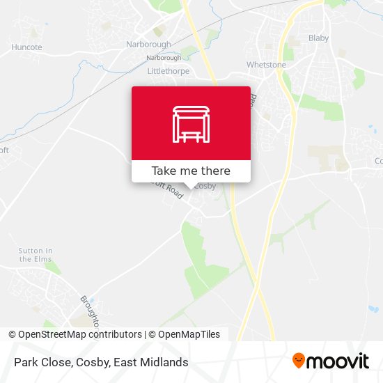 Park Close, Cosby map