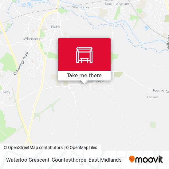 Waterloo Crescent, Countesthorpe map
