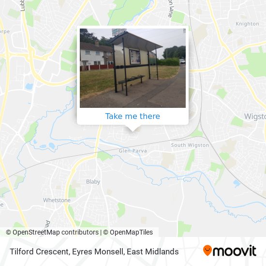 Tilford Crescent, Eyres Monsell map