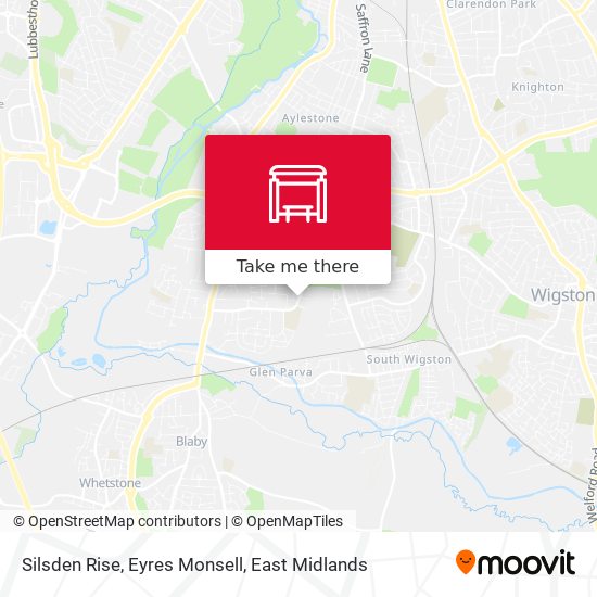 Silsden Rise, Eyres Monsell map