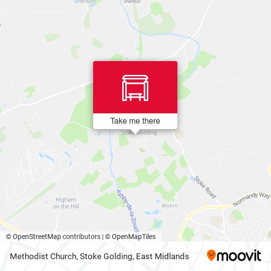 Methodist Church, Stoke Golding map