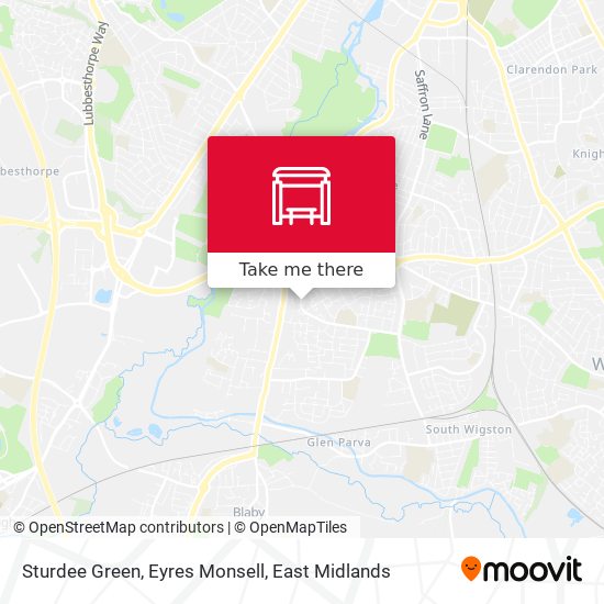 Sturdee Green, Eyres Monsell map