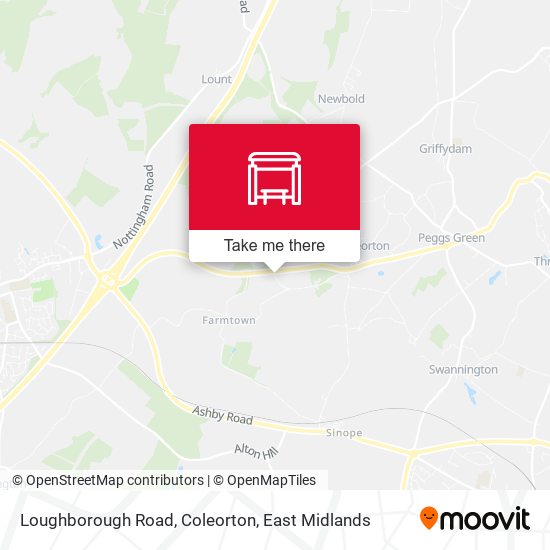 Loughborough Road, Coleorton map
