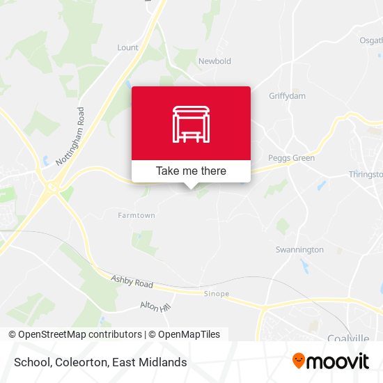 School, Coleorton map